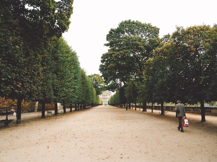 秋のチュイルリー公園